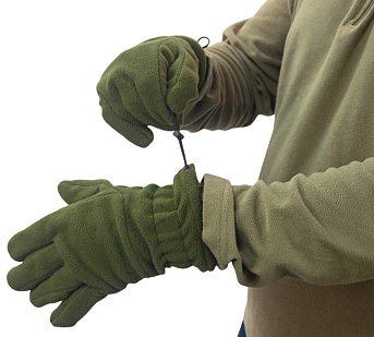 Перчатки Strike 10 размер флис, хаки