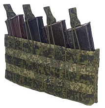 детальное фото Подсумок Strike под 4 магазина АК / AR без клапана, цифра кордура интернет-магазин "Планета страйкбола"