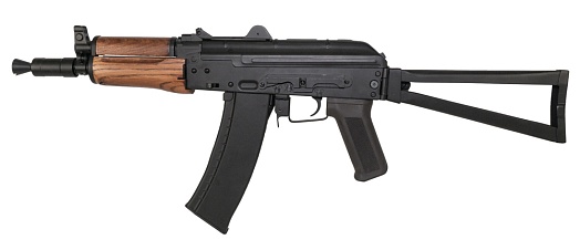 фото детально автомат cyma акс-74у (cm035a), черный магазин интернет-магазин "Планета страйкбола"