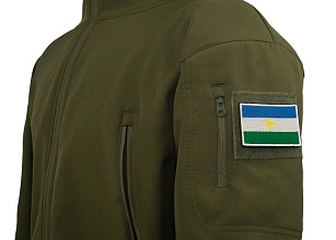 Нашивка Strike "Флаг Башкортостана / Башкирии " 70х50мм, вышивка