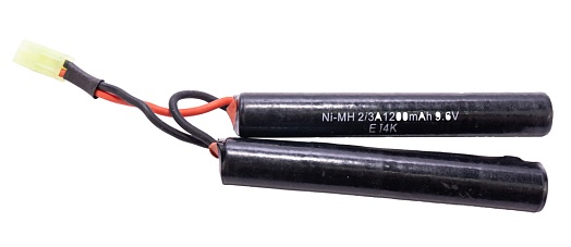 детальное фото для раздела Аккумулятор Cyma NiMH 9.6 V, 1200мАч, нунчаки (Б/У) интернет-магазин "Планета страйкбола»