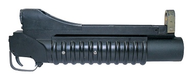 детальное фото для раздела Подствольный гранатомет East Crane M203 Short, самодельное крепление (Б/У) интернет-магазин "Планета страйкбола»