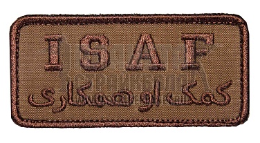 детальное фото Нашивка Zlo "ISAF" tan интернет-магазин "Планета страйкбола"