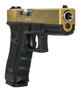 WE Пистолет Glock 18C gen.3, greengas, Titanium version (WE-G002A-TG)