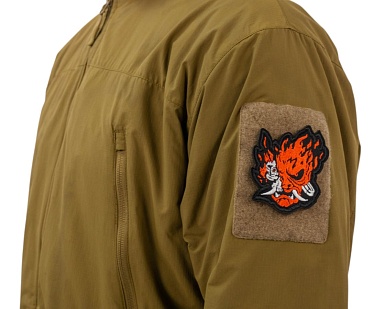 Нашивка Strike "Cyberpunk 2077. Группа Самурай / Samurai. Эмблема" 85 мм