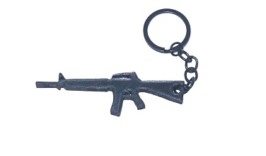 брелок strike штурмовая винтовка m16, пластик, черный