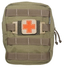 Патч панель Strike 75 х 50 мм липучка велкро на MOLLE для нашивок / шевронов, пластик, олива