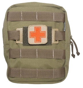 Патч панель Strike 75 х 50 мм липучка велкро на MOLLE для нашивок / шевронов, пластик, олива