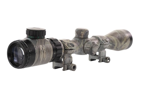 детальное фото для раздела Оптический прицел Ohhunt 3-9x40, камуфляж, кольца (Б/У) интернет-магазин "Планета страйкбола»