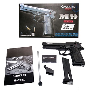 KJ Works Пистолет Beretta M9, greengas