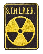 нашивка strike "сталкер радиация" 80x60 мм, черно-желтый (уценка)