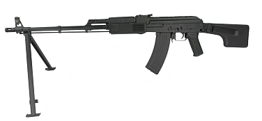 фото детально пулемет cyma рпк-74м (cm052a), с металлическим магазином интернет-магазин "Планета страйкбола"