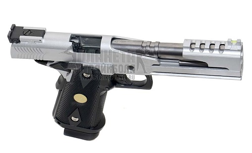 WE Пистолет Colt Hi Capa 5.1 Silver Dragon ver. B, CO2 (CP218)