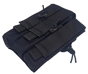 Подсумок Strike для 3 магазинов пистолета-пулемета ПП, черный кордура