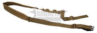 детальное фото Ремень двухточечный Wartech Викинг-2 coyote (ts-111-cb) интернет-магазин "Планета страйкбола"