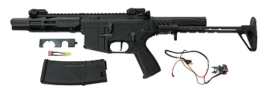 Автомат Arcturus LWT MK-III PDW 5.5" SPORT AEG SE® Black (at-st03-pdw-se-bk), электронный ключ Arm-V Desire V2