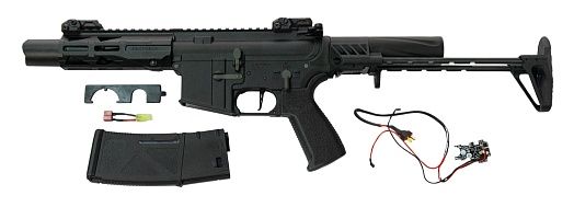 Автомат Arcturus LWT MK-III PDW 5.5" SPORT AEG SE® Black (at-st03-pdw-se-bk), электронный ключ Arm-V Desire V2