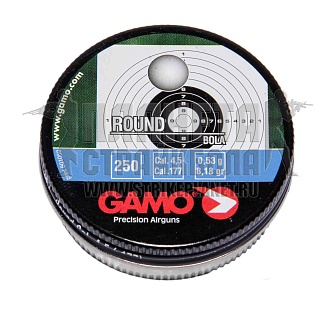 пули для пневматики gamo round 4.5мм 250шт