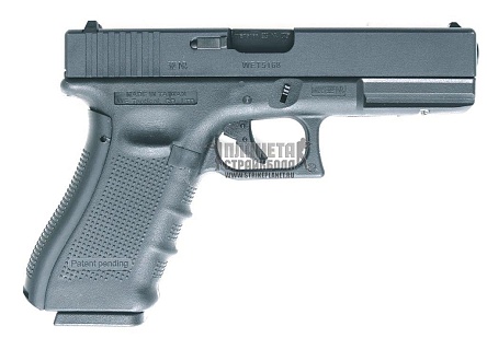 WE Пистолет Glock 17 gen.4, greengas (gp616b)