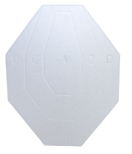 мишень ipsc мини (с белой стороной) 300*375 мм, гофрокартон