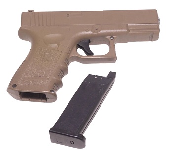 Galaxy Пистолет Glock 19, спринг, tan (g15d)
