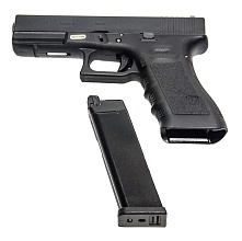 WE Пистолет Glock 17 gen.3, greengas (we-g001a-bk)