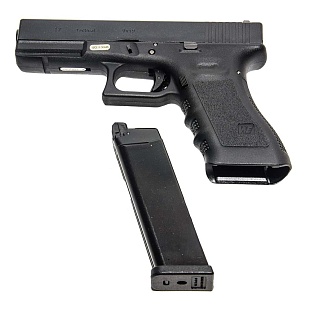 WE Пистолет Glock 17 gen.3, greengas (we-g001a-bk)
