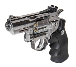 Gletcher Револьвер SW R25 Silver, пневматический, серебристый