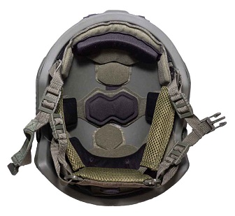 Шлем баллистический, аналог Ops-Core FAST, класс защиты NIJ IIIA, олива (Б/У)