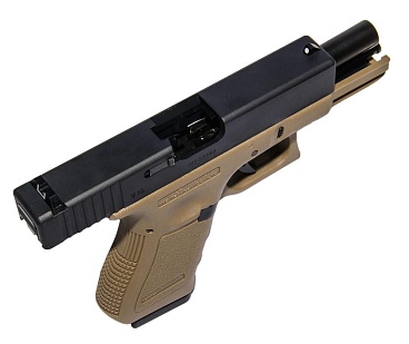 WE Пистолет Glock 19 gen.3, greengas, tan (WE-G003A-TAN)