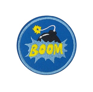 детальное фото Нашивка Strike "Бомба / BOOM", 65 мм интернет-магазин "Планета страйкбола"