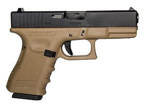 WE Пистолет Glock 19 gen.3, greengas, tan (WE-G003A-TAN)