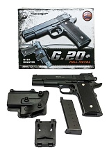 Galaxy Пистолет Smith & Wesson 945 с кобурой, спринг (g20+)