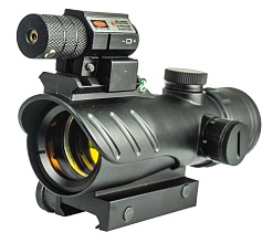 Прицел коллиматорный Marcool 1x30 с уровнем и лазером (hy9061-1)