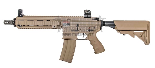 фото детально g&g автомат hk416 short ebb, tan (tgr-418-sht-dbb-ncm) интернет-магазин "Планета страйкбола"