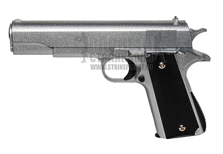 фото детально galaxy пистолет colt m1911 a1, спринг, серебряный (g13s) интернет-магазин "Планета страйкбола"