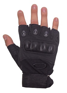 Перчатки полпальца черные XL (ws20023b)