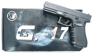 WE Пистолет Glock 17 gen.4, greengas (gp616b)