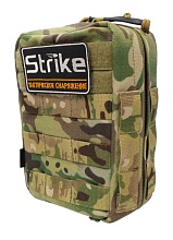 детальное фото Подсумок Strike утилитарный вертикальный на 3 молле PRO, мультикам кордура интернет-магазин "Планета страйкбола"
