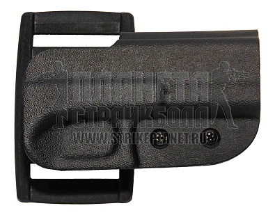 детальное фото Кобура Stich Profi для Glock 17 №25 пластик черная интернет-магазин "Планета страйкбола"