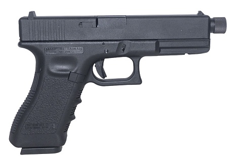 KJW Пистолет Glock 18, грингаз, резьба под глушитель (kp-18-tbc)