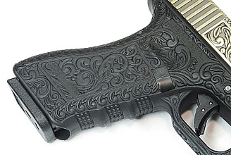 WE Пистолет Glock 19 Etched Version, бронза (we-g002b-s)