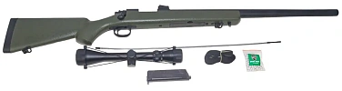 Snow Wolf Винтовка VSR-10 спринг, оптический прицел, олива