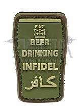 детальное фото Нашивка Zlo "Infidel beer drinking" олива интернет-магазин "Планета страйкбола"