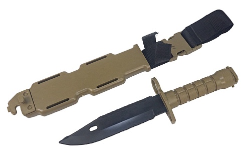 Нож тренировочный Cyma, tan пластик (hy015)