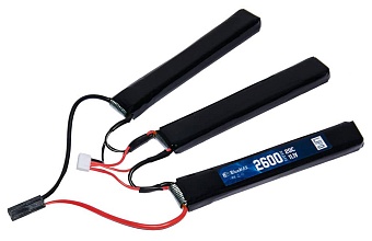 детальное фото для раздела Аккумулятор BlueMax LiPo 11.1В, 2600мАч, 20С, 3 лепестка интернет-магазин "Планета страйкбола»