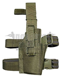 детальное фото Guarder Кобура тактическая, набедренная, универсальная, олива (h-01c) интернет-магазин "Планета страйкбола"