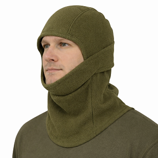 Балаклава с забралом Strike, флис, хаки