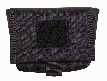 детальное фото Подсумок Strike под ИПП с клапаном для крепления на пояс/рюкзак, черный кордура интернет-магазин "Планета страйкбола"