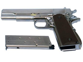 WE Пистолет M1911 A1, хром